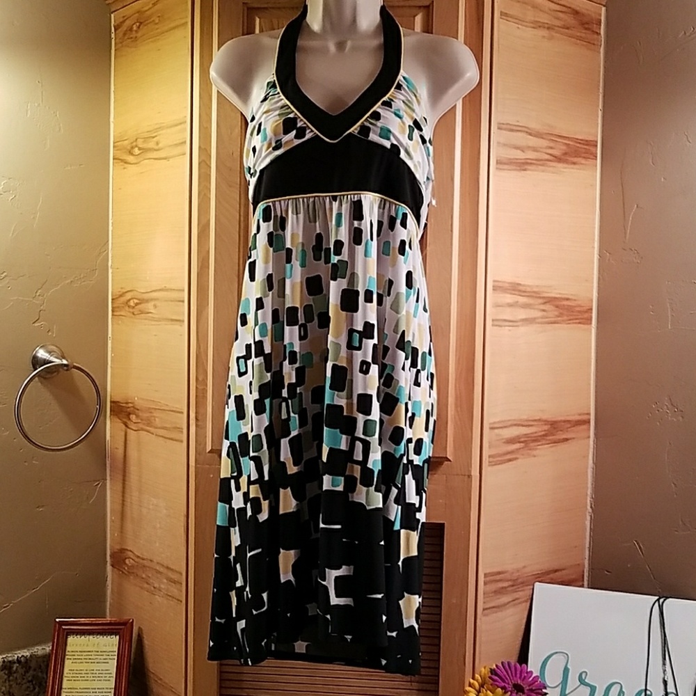 A-List by wrapper halter style medium dress Nwt